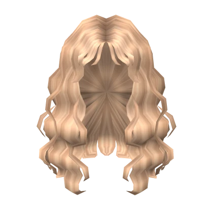 Y2K Messy Popstar Hair With Curls In Blonde Roblox