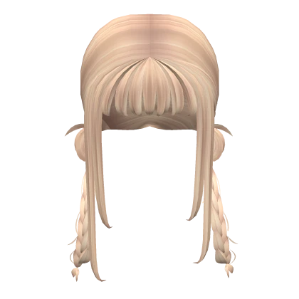 Y K Messy Braided Buns Low Pigtails In Blonde Roblox Item Rolimon S