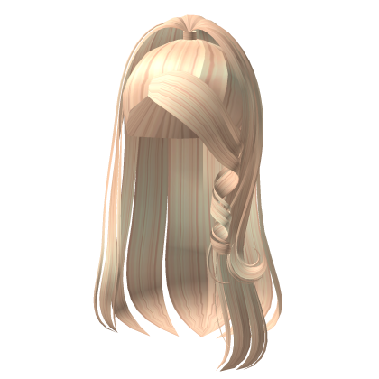 Blonde Festive Ponytail W Curl Roblox