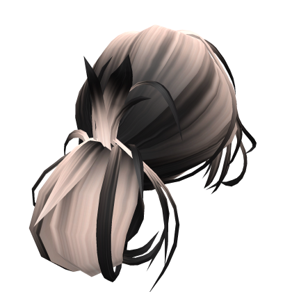 Messy Lush Grunge Low Bun Blonde To Black Roblox