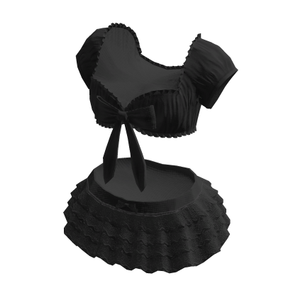 Sevimli Dantel Bikini Siyah Roblox