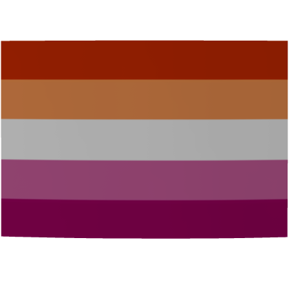 Pride Lesbian Flag Face Sticker Roblox