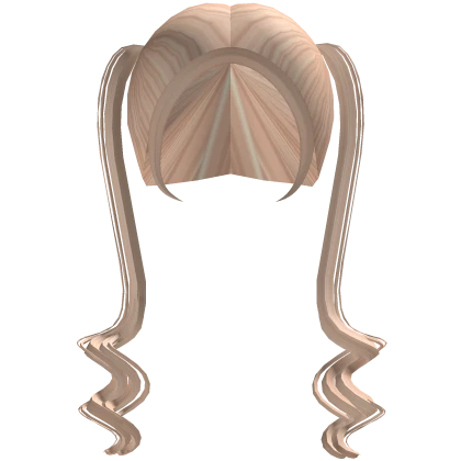 Split Long Curled Blonde Pigtails Roblox Item Rolimon S
