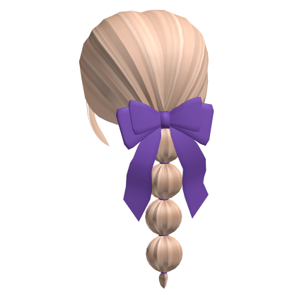 Halloween Bubble Braid Ponytail With Bow Blonde Roblox