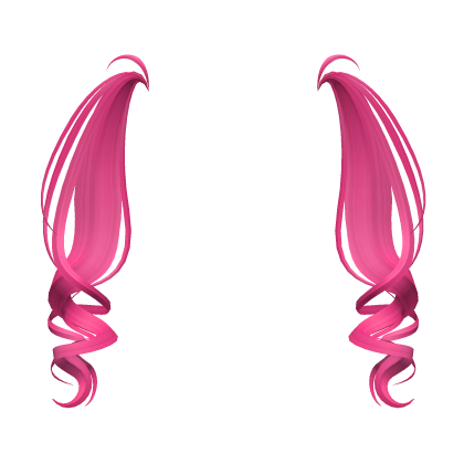 Soft Curly Pigtail Extensions In Hot Pink Roblox