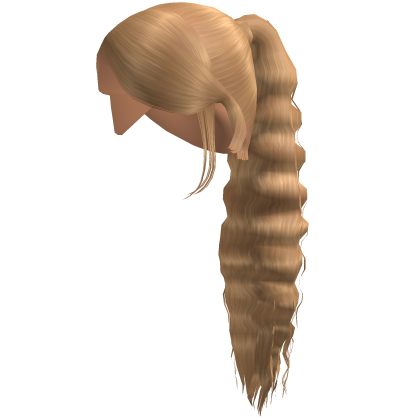 Ponytail W Soft Waves Blonde Roblox