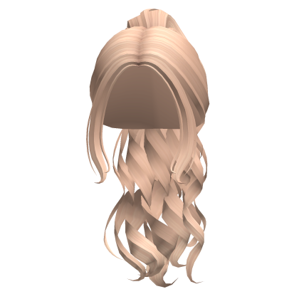 Long Lovely Curly Glam Ponytail Blonde Roblox