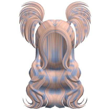 Diva Half Up Half Down Pigtails Blonde And Blue Roblox