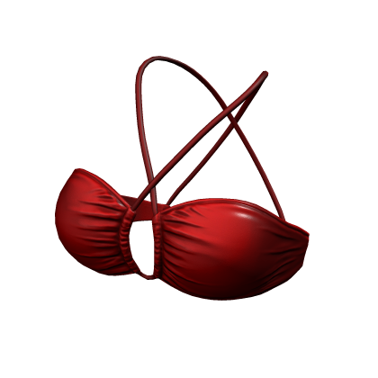 Bikini Top Red Urban Summer Halter String Tied Y K Roblox