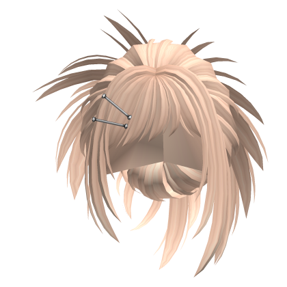 Cute Fluffy Spikey Bun Blonde Roblox