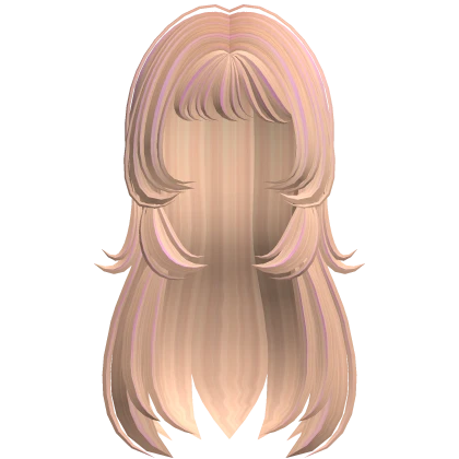 Long Blonde Pink Messy Hair Roblox Item Rolimon S
