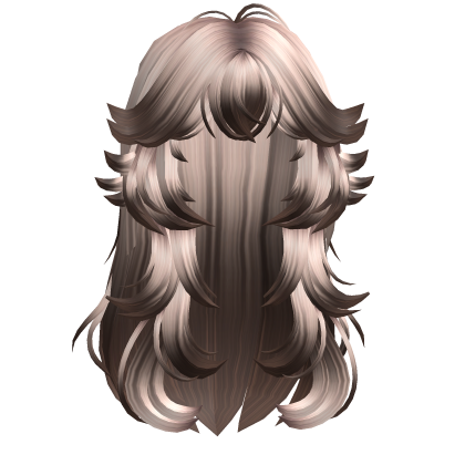 Anime Wolfcut Layered Messy Hair Blonde To Brown Roblox