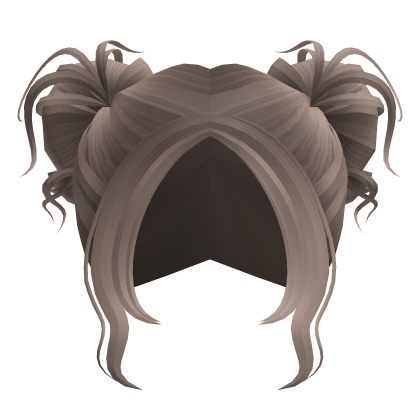 Ash Blonde Messy High Space Buns Hair Roblox