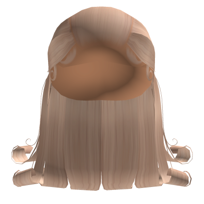 Slick Back Half Up Down Low Bun In Blonde Roblox