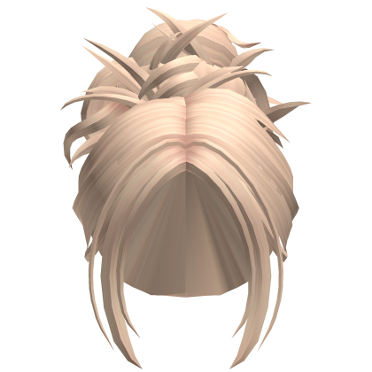 Messy Grunge Bun In Blonde Roblox