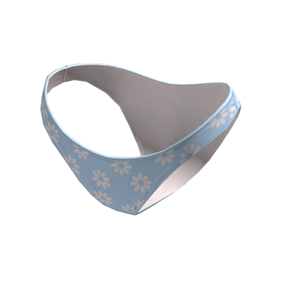 Bikini Bottom Blue Cute Hawaiian Flowers Beach Y K Roblox