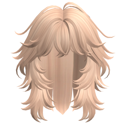 Fluffy Wolf Cut Blonde Roblox