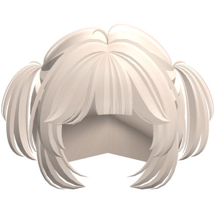 Blonde Short Fluffy Anime Pigtails Hair Roblox
