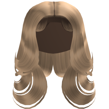 Silky Layered Middle Part In Blonde Roblox