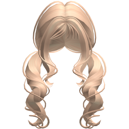 Shoujo Girl Swirly Pigtails In Blonde Roblox