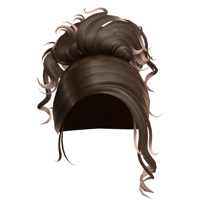 Brown Blonde Ombre Messy Bun Roblox