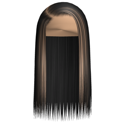 Side Parted Buss Down With Blonde Skunk Stripes Roblox