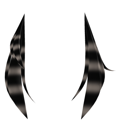 Asymmetrical Black Blonde Raccoon Tails Roblox