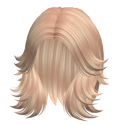 Fluffy Layered Wolfcut Blonde Roblox