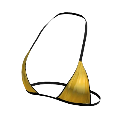 Y2K Ayesha S Gold Black Tied String Bikini Top Roblox Item Rolimon S