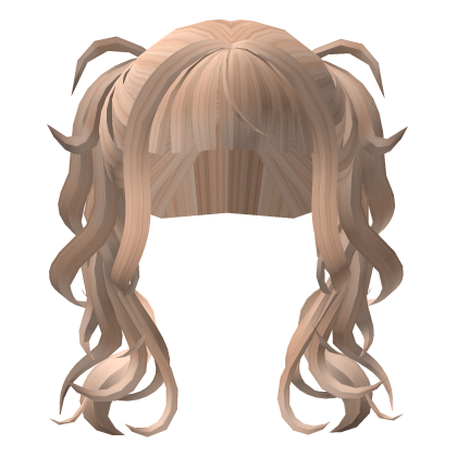 Messy Wavy Pigtails In Blonde Roblox