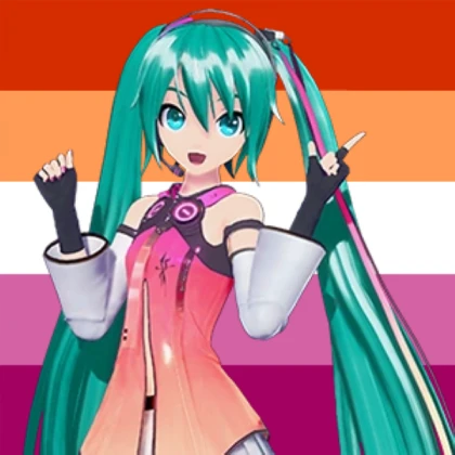 Miku Lesbian Flag