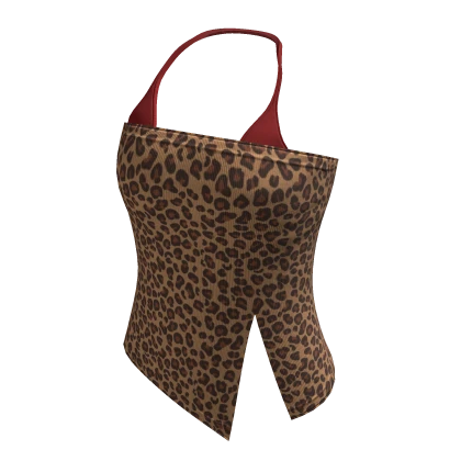 Y K Gyaru Leopard Top With Red Bikini Roblox Item Rolimon S