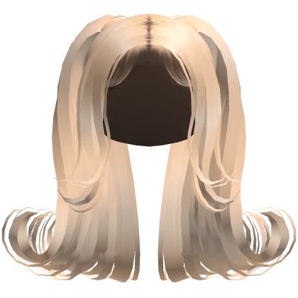 Platinum Blonde Long Curled Pigtails Lace Hair Roblox Item Rolimon S