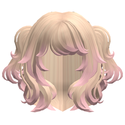 Soft Fluffy Anime Layered Pigtails Blonde To Pink Roblox