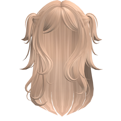 Swirly Half Up Hair Blonde Roblox