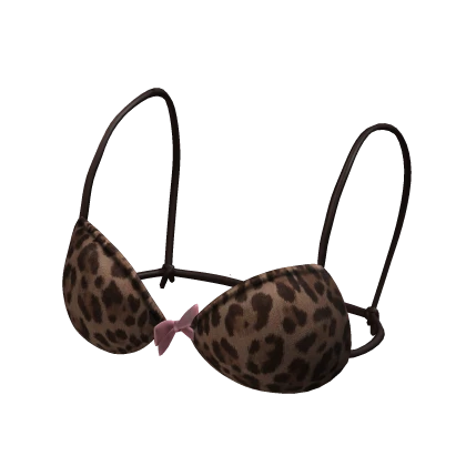 Leopard Pink Ribbon Bikini Top Roblox Item Rolimon S