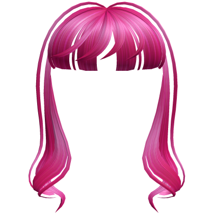 Cascade Swirly Blunt Bangs In Hot Pink Roblox
