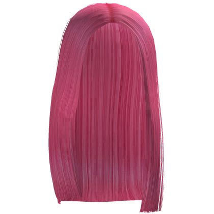 Very Straight Side Hair Hot Pink Roblox