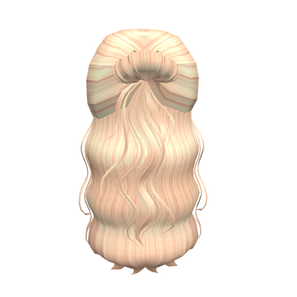 Classy Half Up Hair W Bun In Blonde Roblox