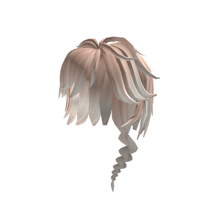 Messy Anime Hair With Braid Blonde Roblox