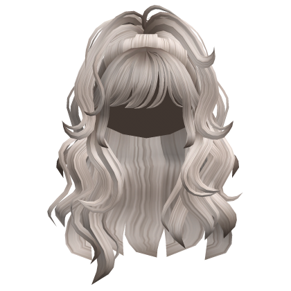 Wavy Voluminous Half Up Ponytail Ash Blonde Roblox