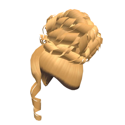 Messy Curly Updo W Side Bang Blonde Roblox Item Rolimon S