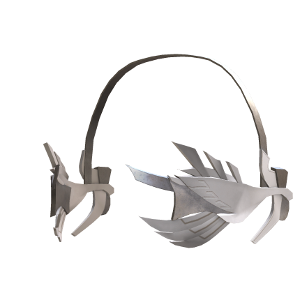 Hot Mess Cyber Angel Y K Mecha Headset White Roblox