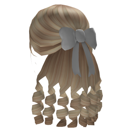 Soft Long Princess Curls With Bow In Blonde Roblox