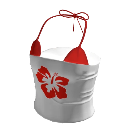 Hibiscus Summer Tube Top W Red Bikini Top Roblox Item Rolimon S