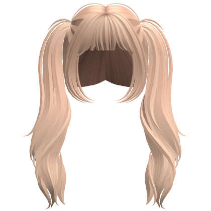 High Kawaii Pigtails W Bangs Blonde Roblox
