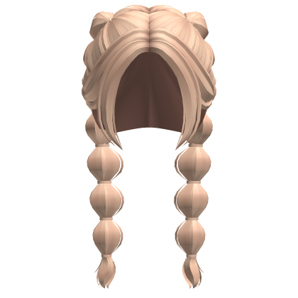 Cute Long Bubble Braid Pigtails Blonde Roblox