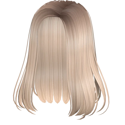 Long Straight Side Part Blonde Roblox