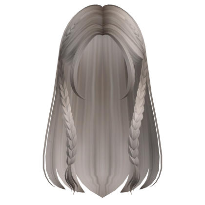 Rambut Jalinan Bagian Tengah Tucked Back Ash Blonde Roblox