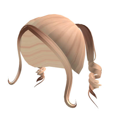 Blonde Curly Pigtails Roblox